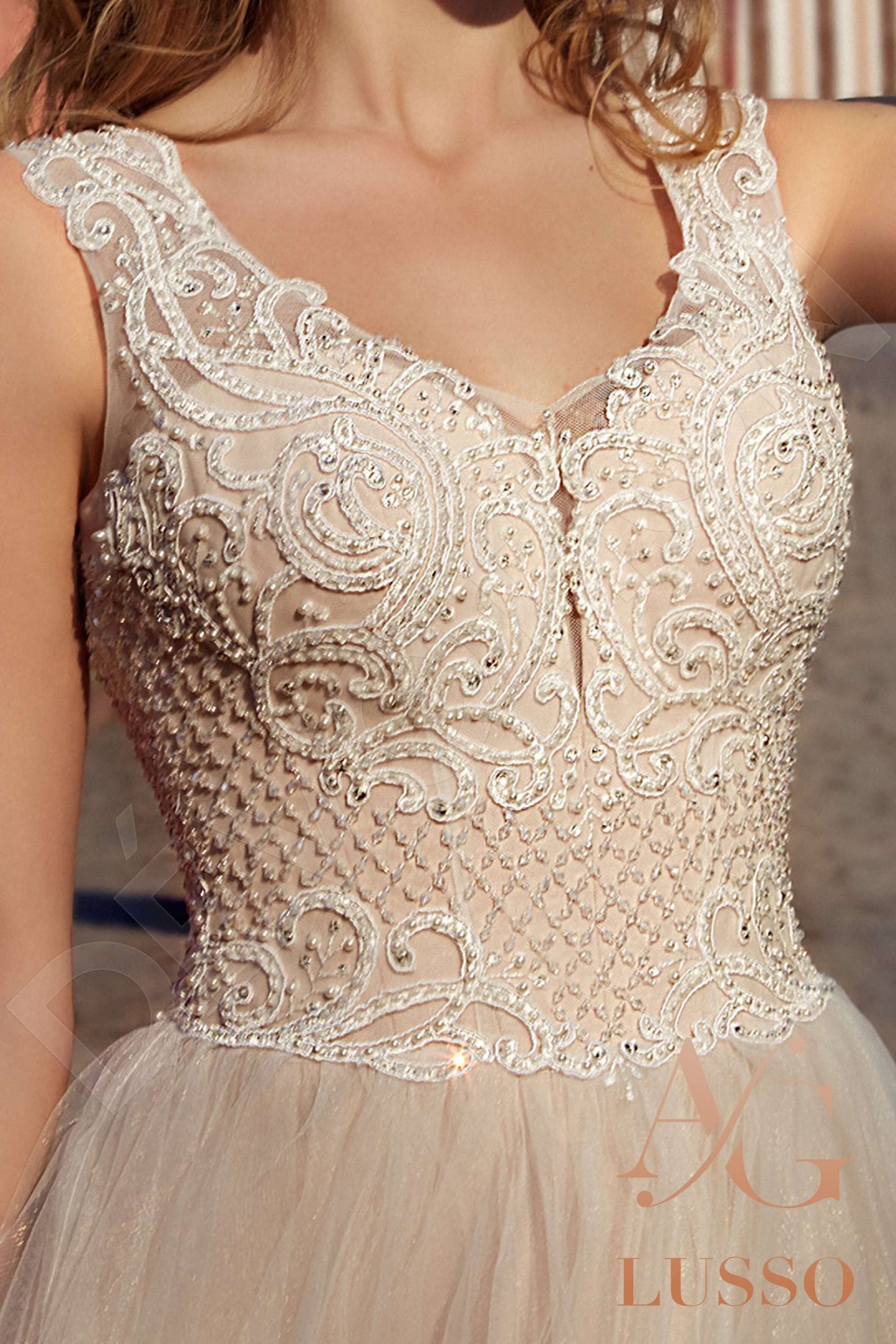 Mirtha Open back A-line Sleeveless Wedding Dress 6