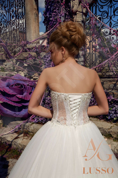 Hilda Open back Princess/Ball Gown Strapless Wedding Dress 3