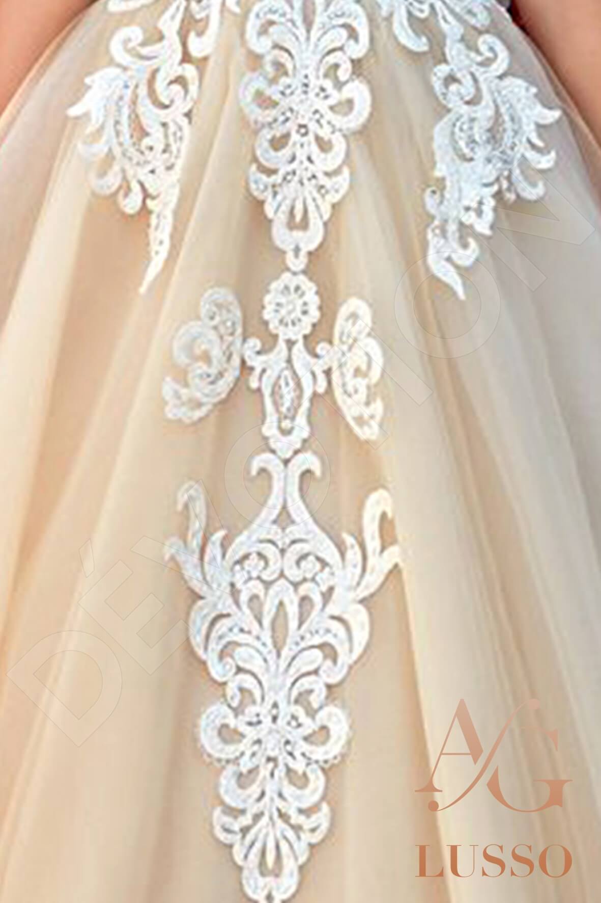 Salma Princess/Ball Gown Illusion Nude Wedding dress