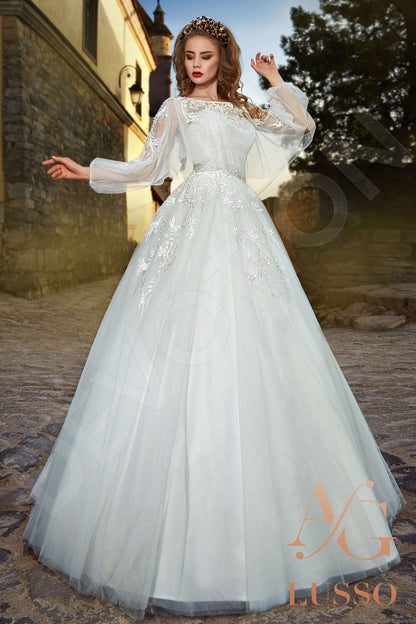 Mirabella Open back Princess/Ball Gown Strapless Wedding Dress Front