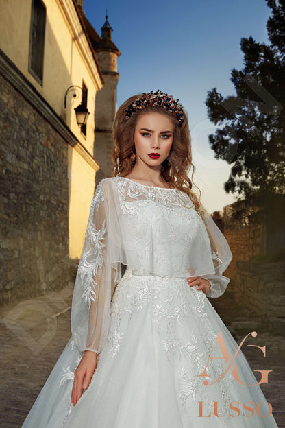 Mirabella Open back Princess/Ball Gown Strapless Wedding Dress 2