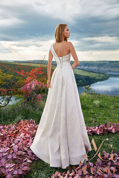 Ligidda Open back A-line Sleeveless Wedding Dress Back