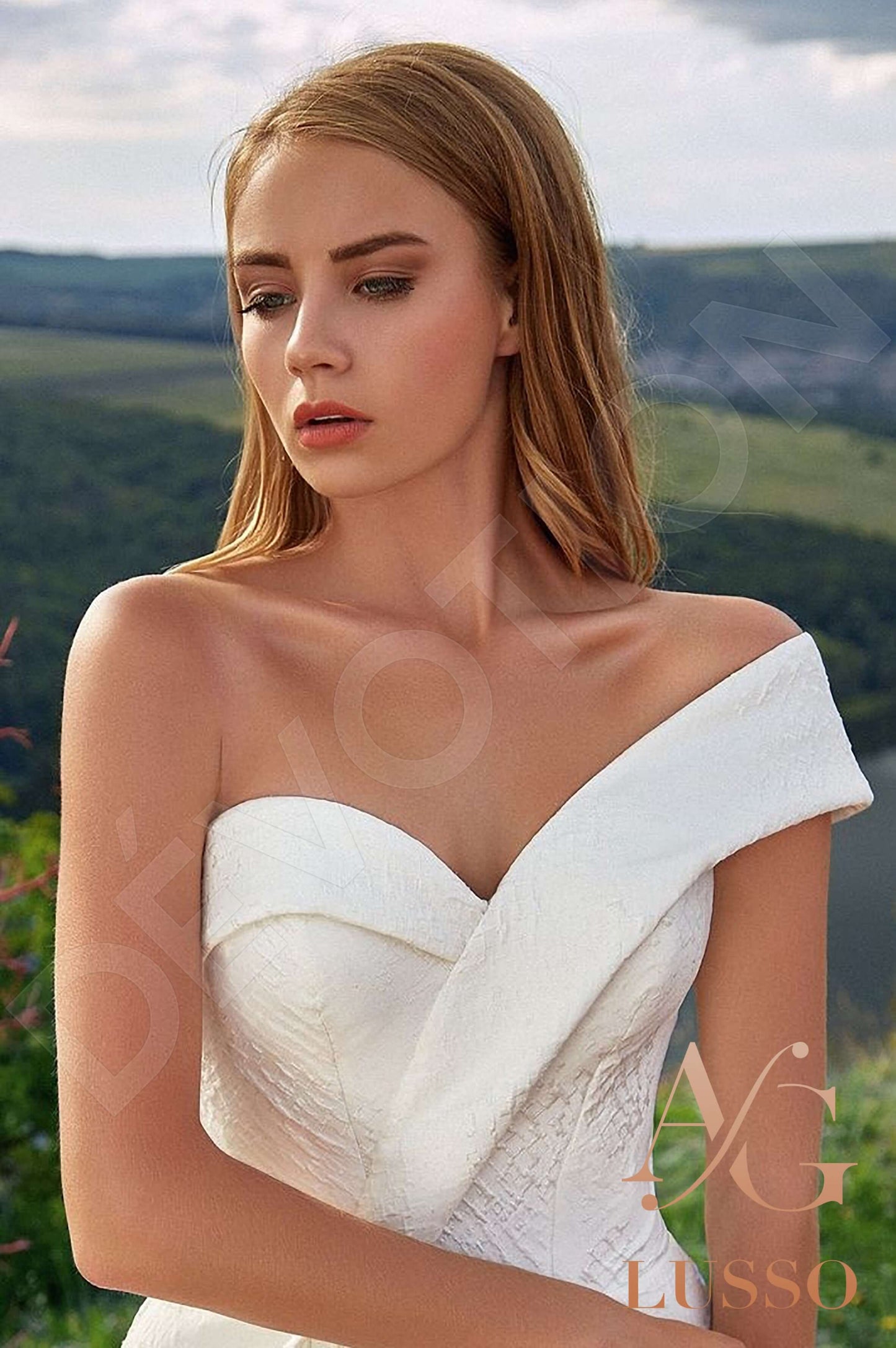 Ligidda Open back A-line Sleeveless Wedding Dress 5