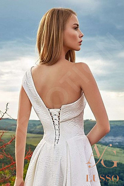 Ligidda Open back A-line Sleeveless Wedding Dress 4