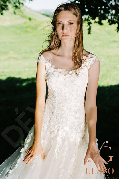 Lanetta Open back A-line Sleeveless Wedding Dress 2