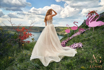 Ejenitta Open back A-line Sleeveless Wedding Dress 8