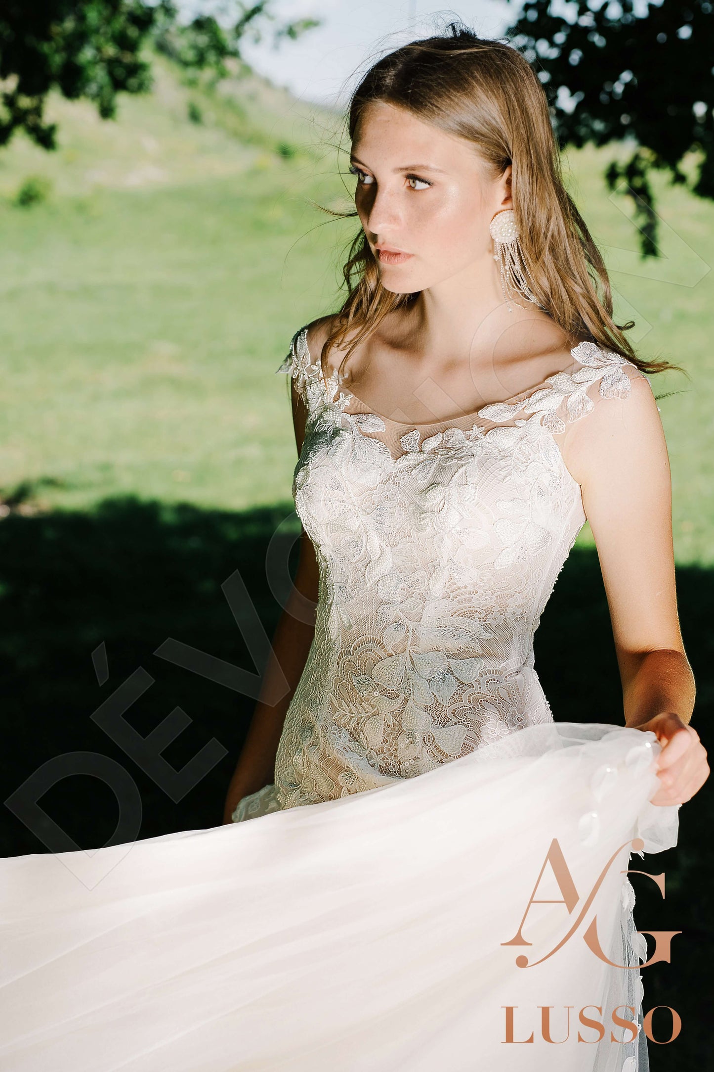 Lanetta Open back A-line Sleeveless Wedding Dress 6