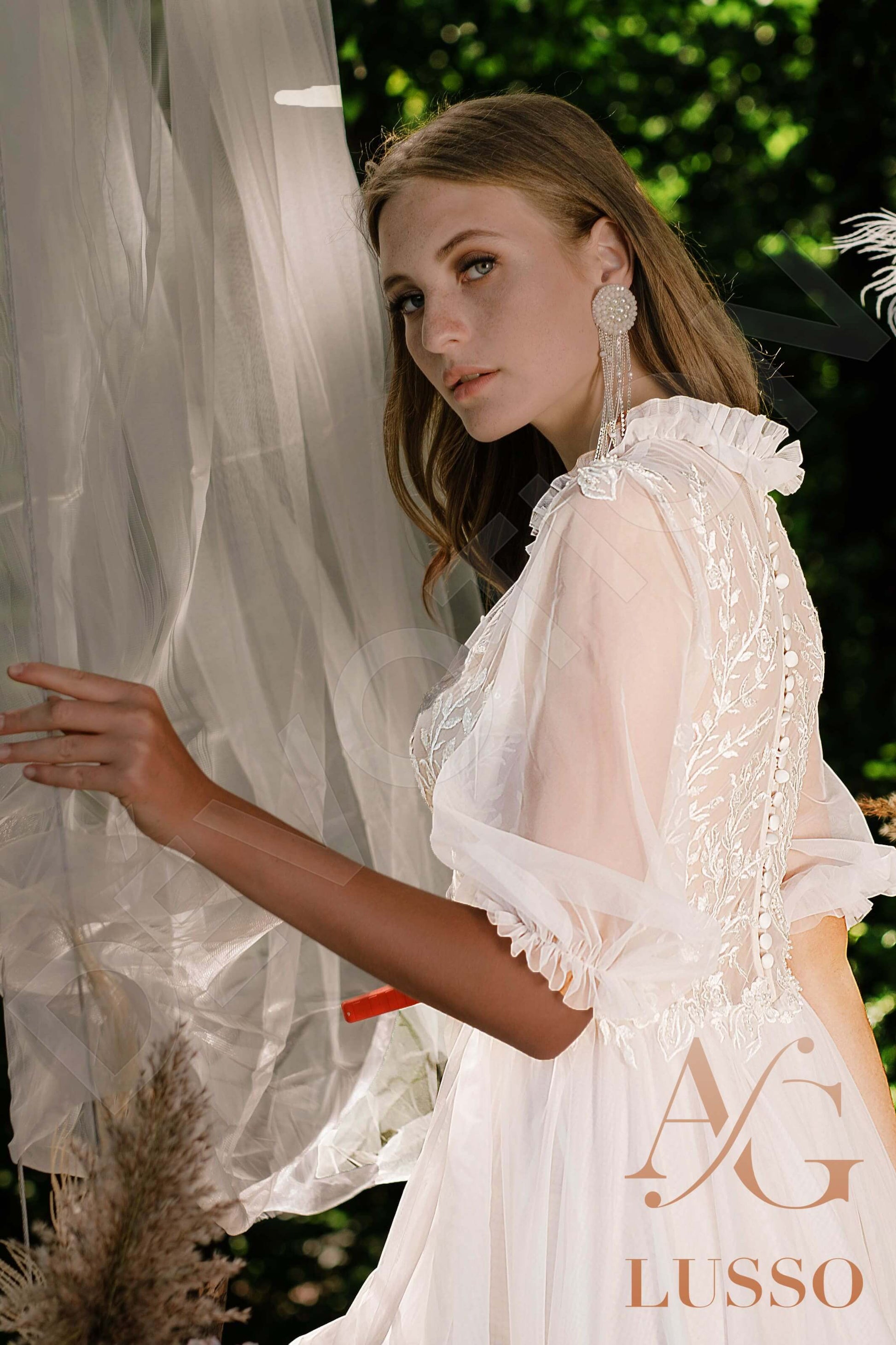 Eloise A-line Jewel Ivory Wedding dress