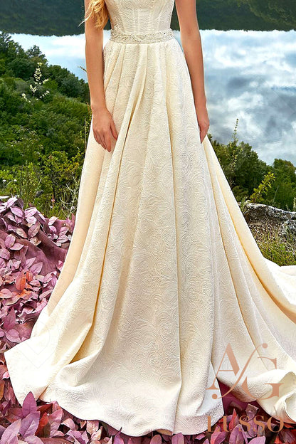 Simonella Open back A-line Sleeveless Wedding Dress 7