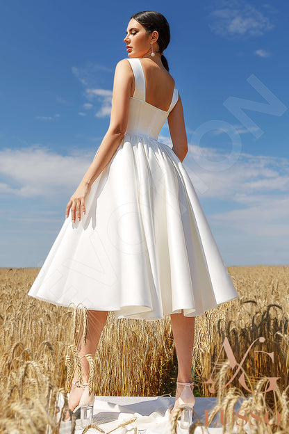 Gianna Open back A-line Sleeveless Wedding Dress Back