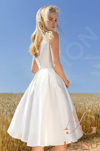 Gracyn Open back A-line Sleeveless Wedding Dress 6