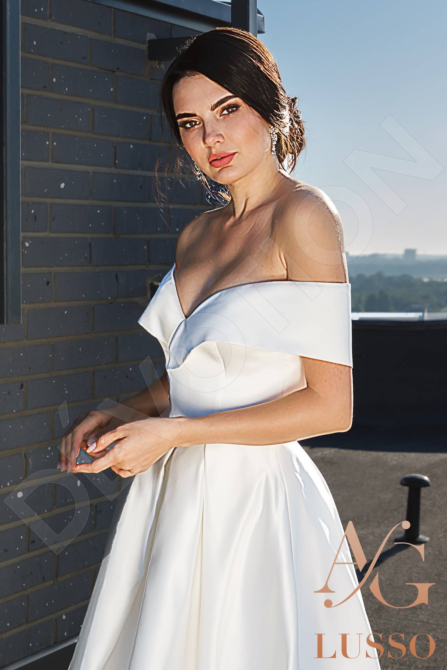 Lia Open back A-line Sleeveless Wedding Dress 6