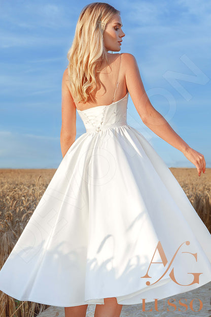 Tanvy Open back A-line Sleeveless Wedding Dress 3