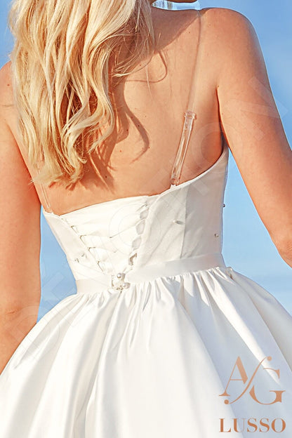 Tanvy Open back A-line Sleeveless Wedding Dress 8