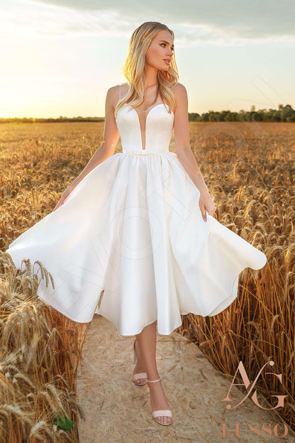 Tanvy Open back A-line Sleeveless Wedding Dress 5