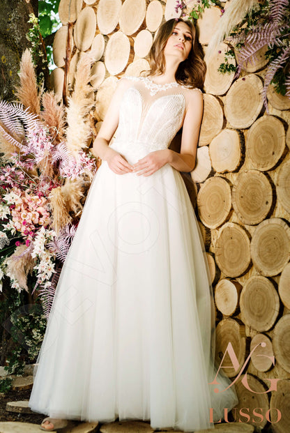 Stinna Full back A-line Sleeveless Wedding Dress 13