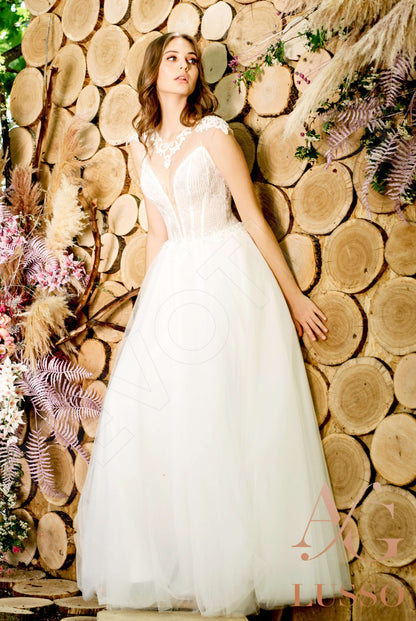 Stinna Full back A-line Sleeveless Wedding Dress 20