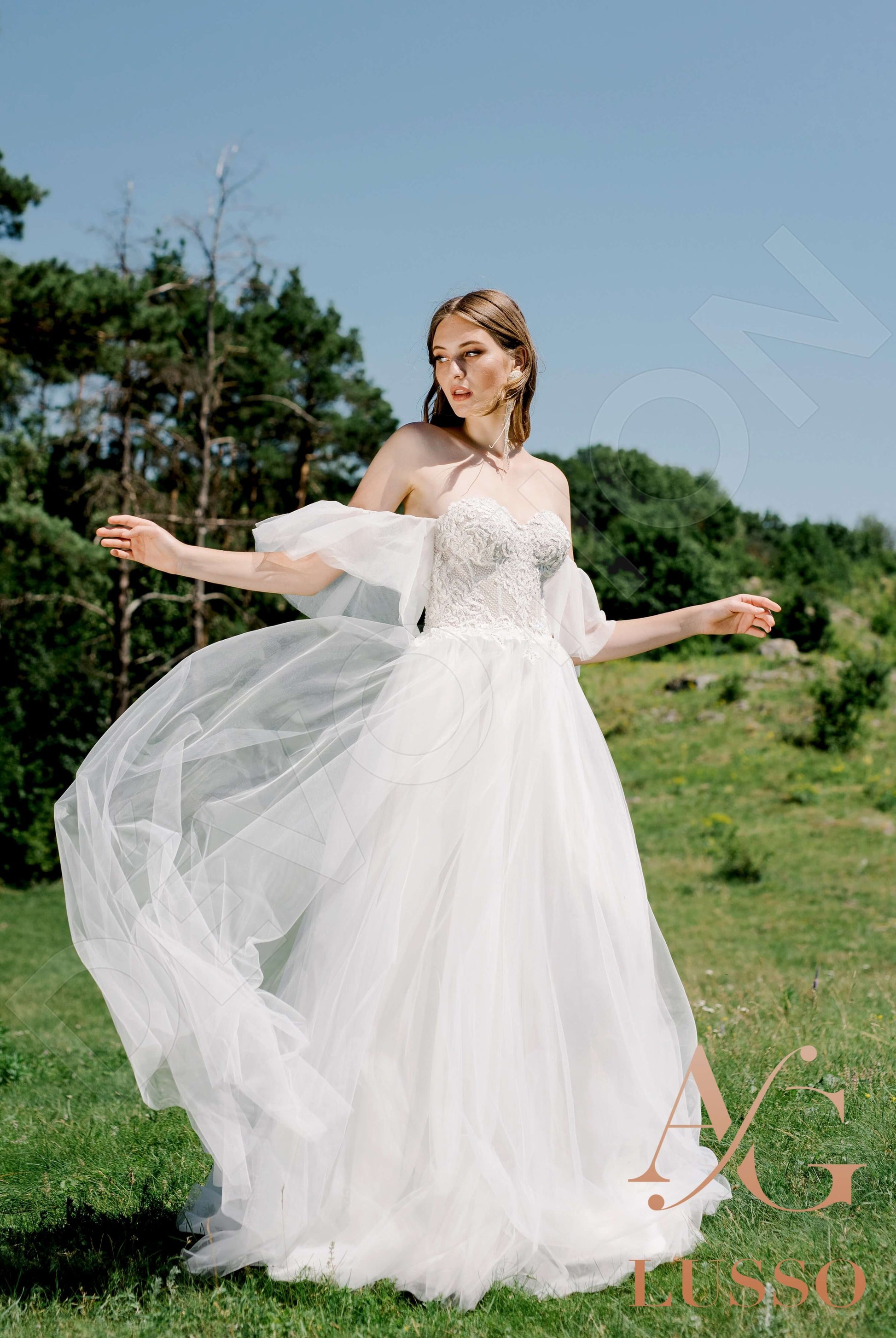 Tahlea A-line Sweetheart Ivory Wedding dress