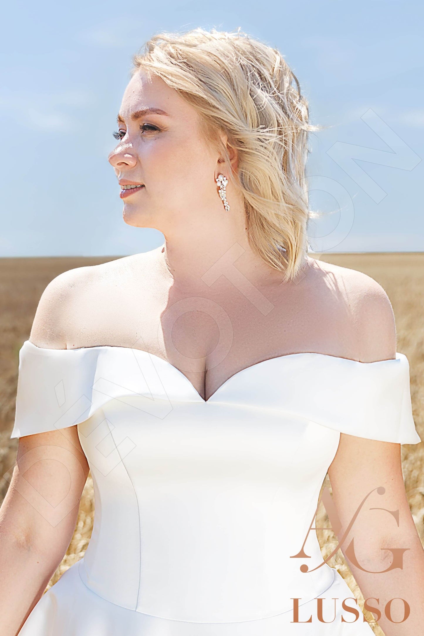 Dakotah Open back A-line Sleeveless Wedding Dress 6