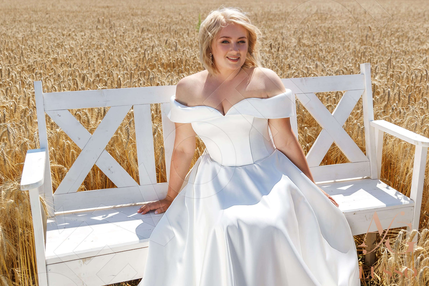 Dakotah Open back A-line Sleeveless Wedding Dress 7