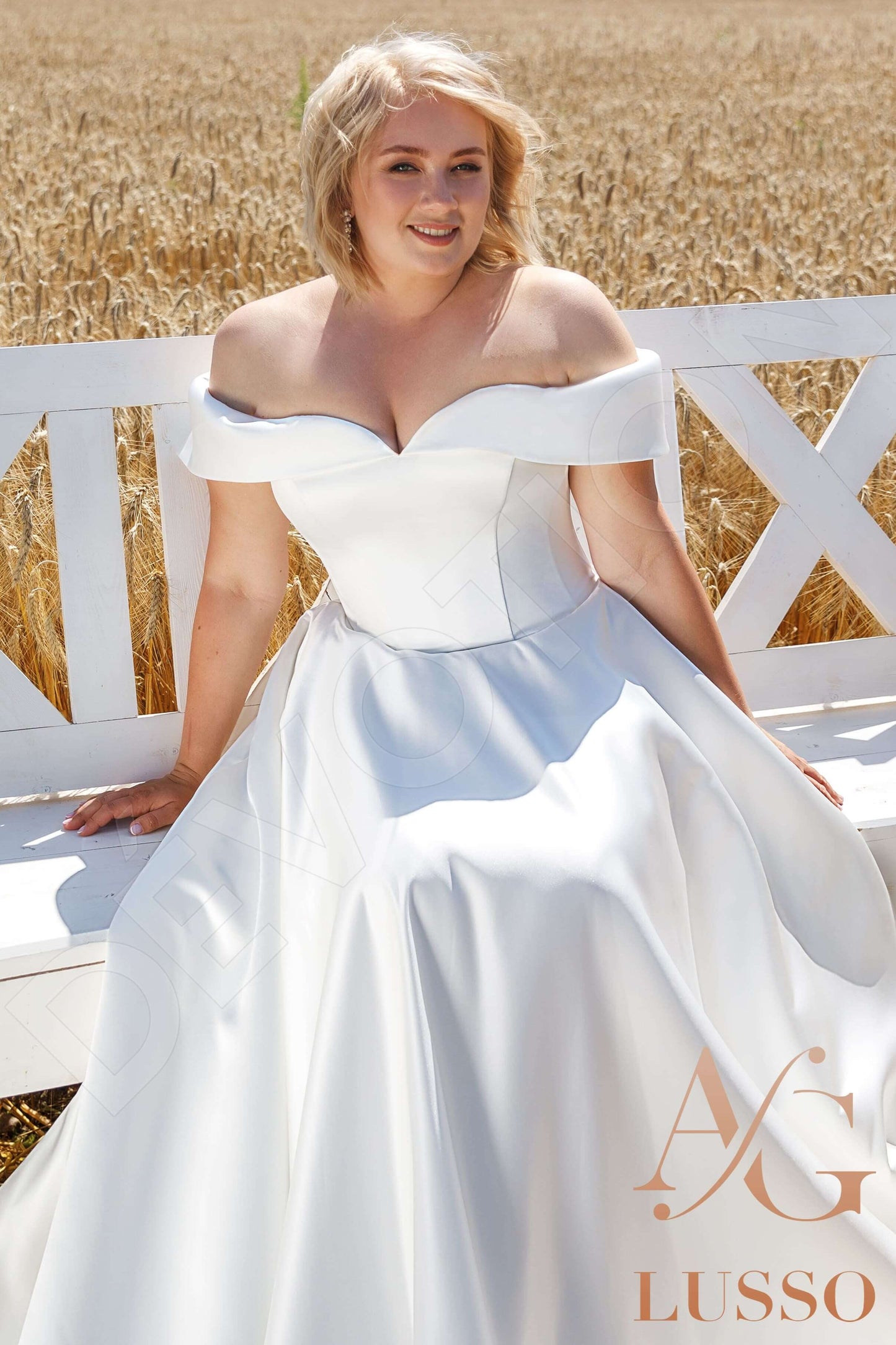 Dakotah Open back A-line Sleeveless Wedding Dress 8