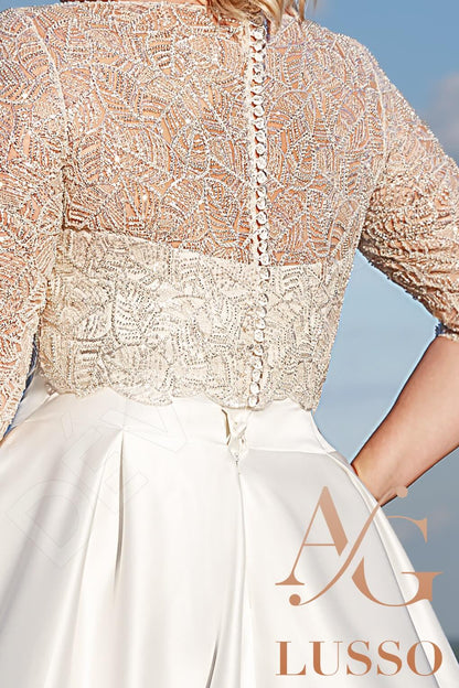 Nanea Full back A-line Sleeveless Wedding Dress 7