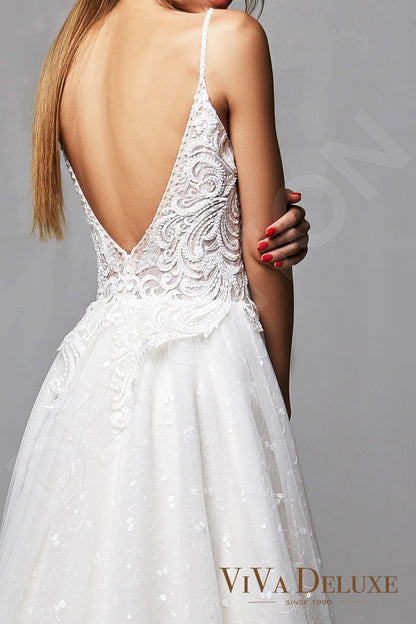 Adelle Open back A-line Sleeveless Wedding Dress 5