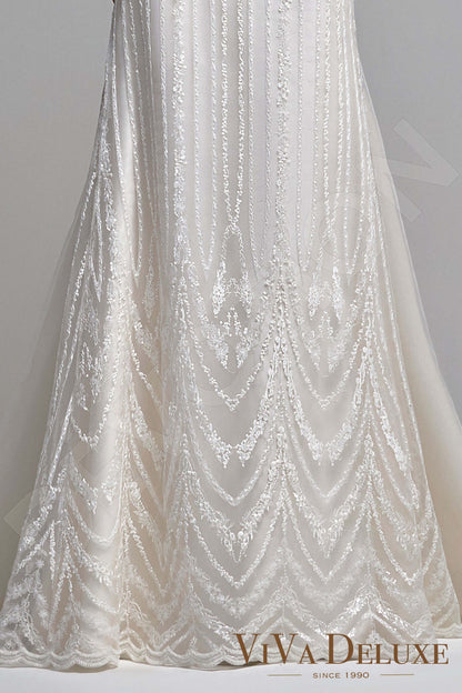 Vivena Open back A-line Sleeveless Wedding Dress 5