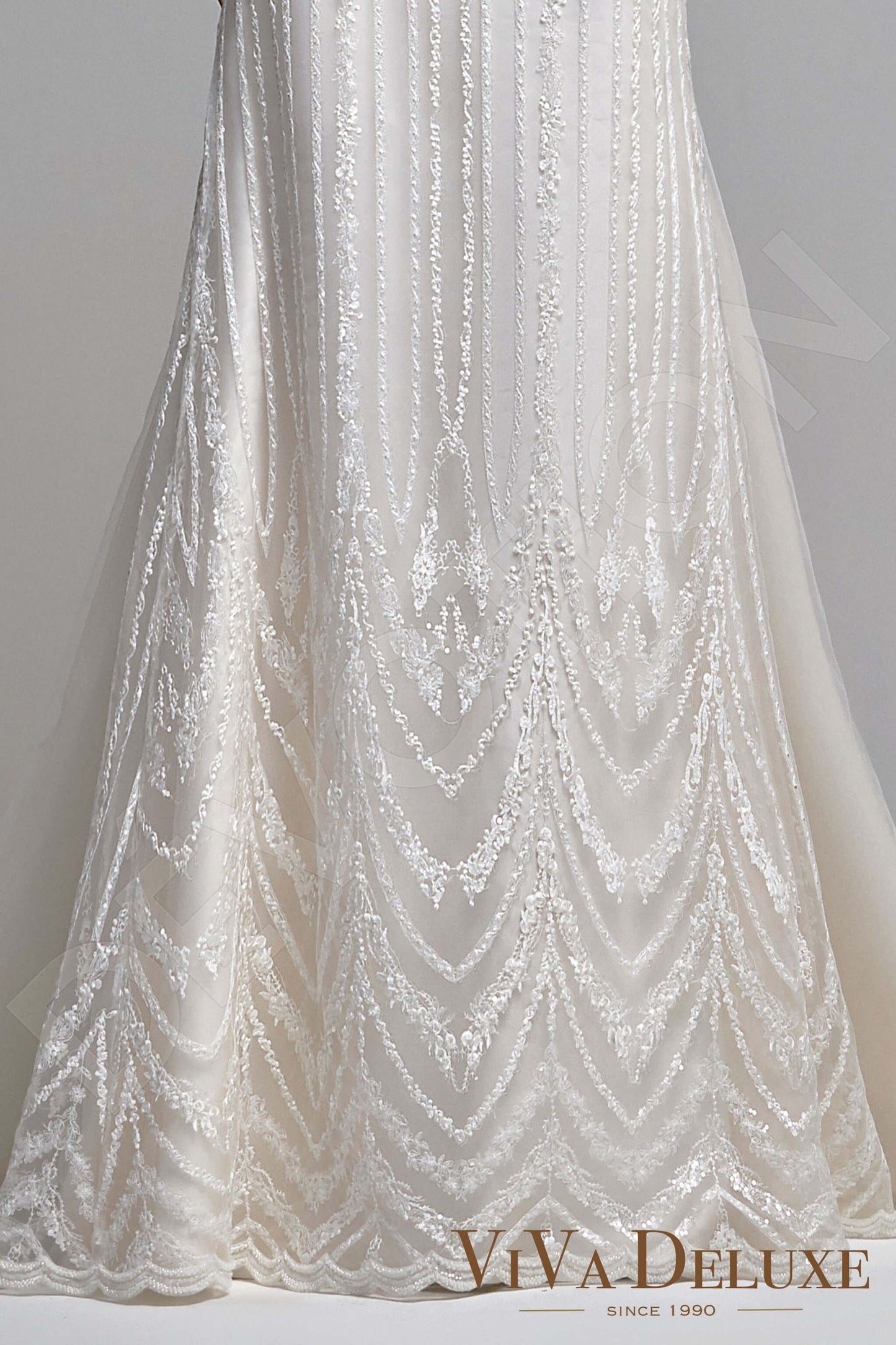Vivena Open back A-line Sleeveless Wedding Dress 5