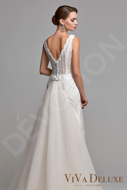 Vivena Open back A-line Sleeveless Wedding Dress 6