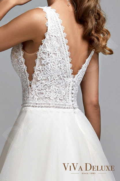 Annalise Open back A-line Sleeveless Wedding Dress 5