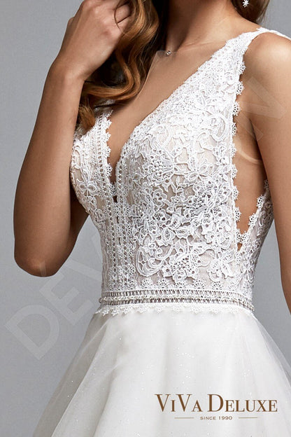 Annalise Open back A-line Sleeveless Wedding Dress 6