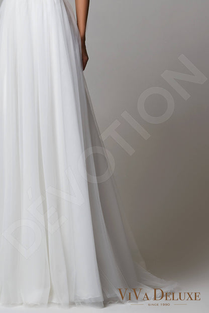 Bonnell Open back A-line Sleeveless Wedding Dress 4