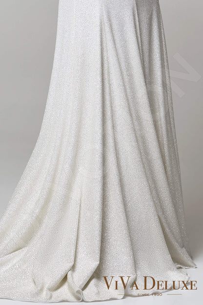 Violis Illusion back Trumpet/Mermaid Long sleeve Wedding Dress 5