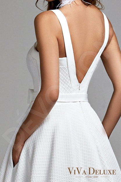 Charlene Open back A-line Sleeveless Wedding Dress 5