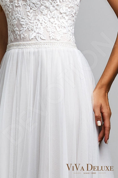 Danice Full back A-line Sleeveless Wedding Dress 6