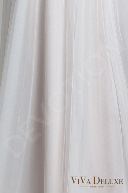 Danice Full back A-line Sleeveless Wedding Dress 7