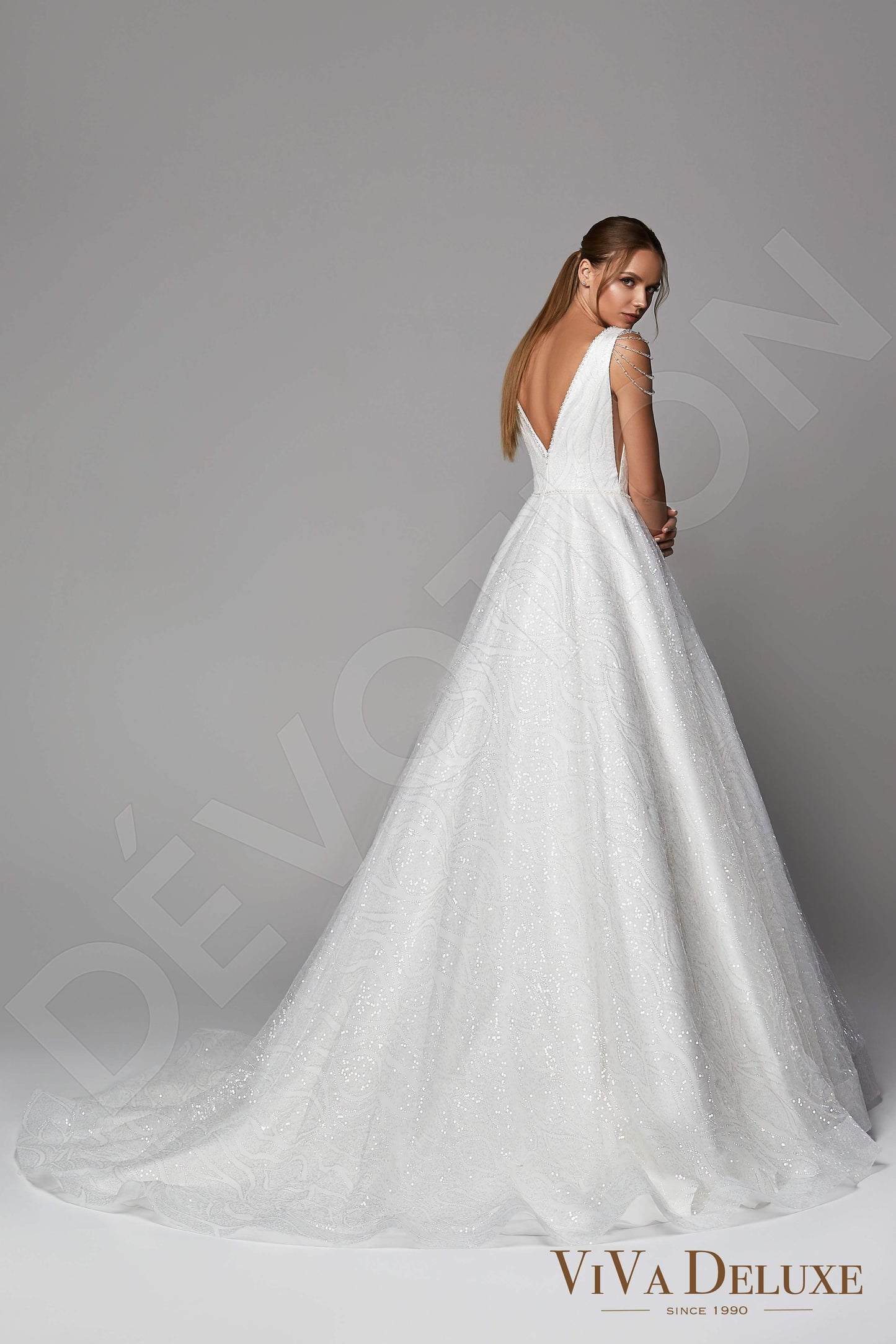 Emerie Open back Princess/Ball Gown Sleeveless Wedding Dress 8