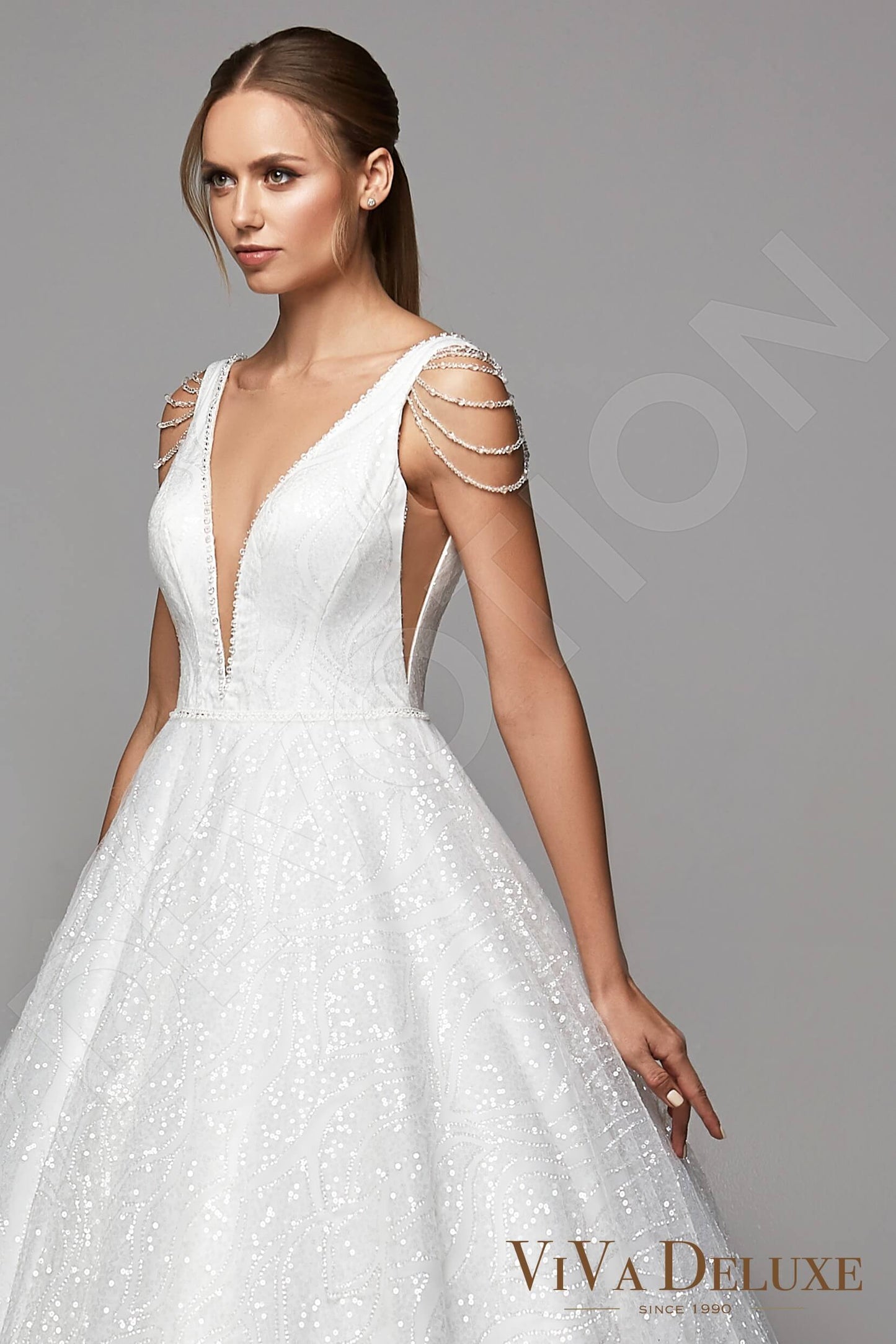 Emerie Open back Princess/Ball Gown Sleeveless Wedding Dress 2