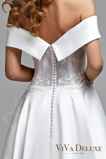Petra Open back A-line Sleeveless Wedding Dress 5