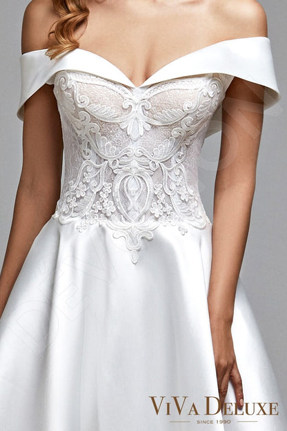 Petra Open back A-line Sleeveless Wedding Dress 6