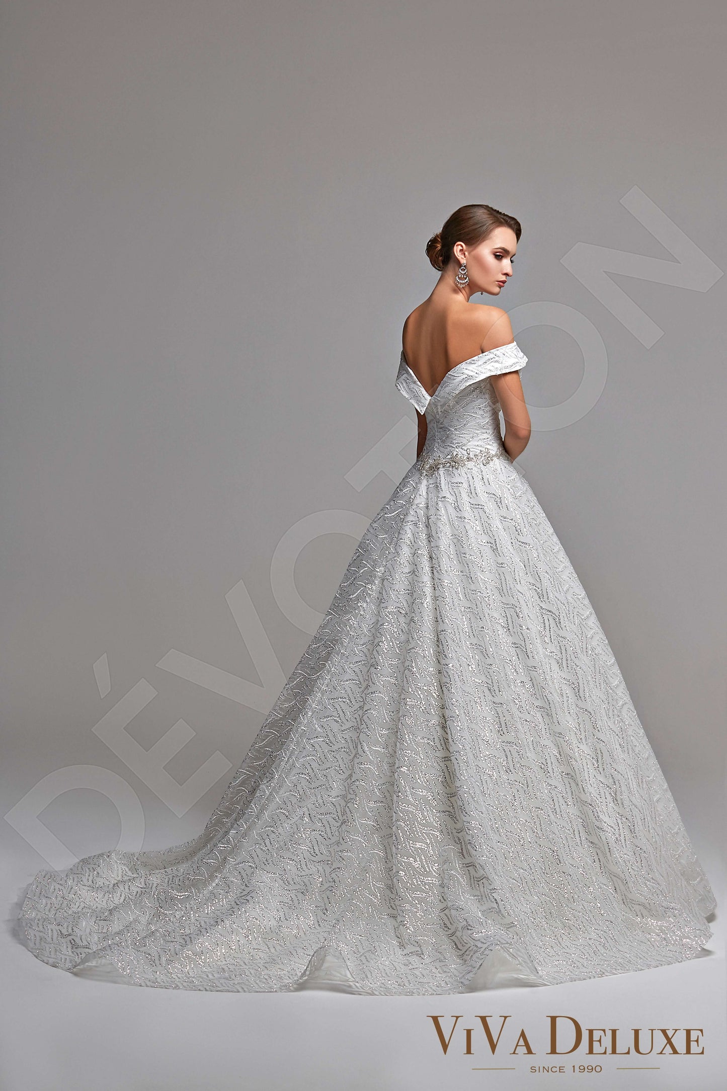Perla Open back Princess/Ball Gown Sleeveless Wedding Dress 7
