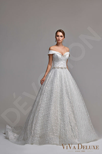 Perla Open back Princess/Ball Gown Sleeveless Wedding Dress 8