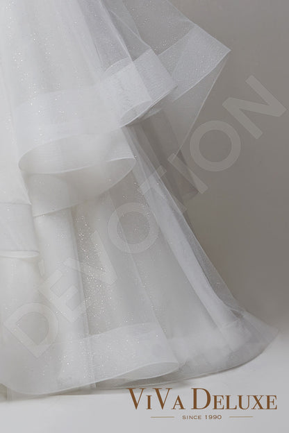 Nika Open back A-line Long sleeve Wedding Dress 6