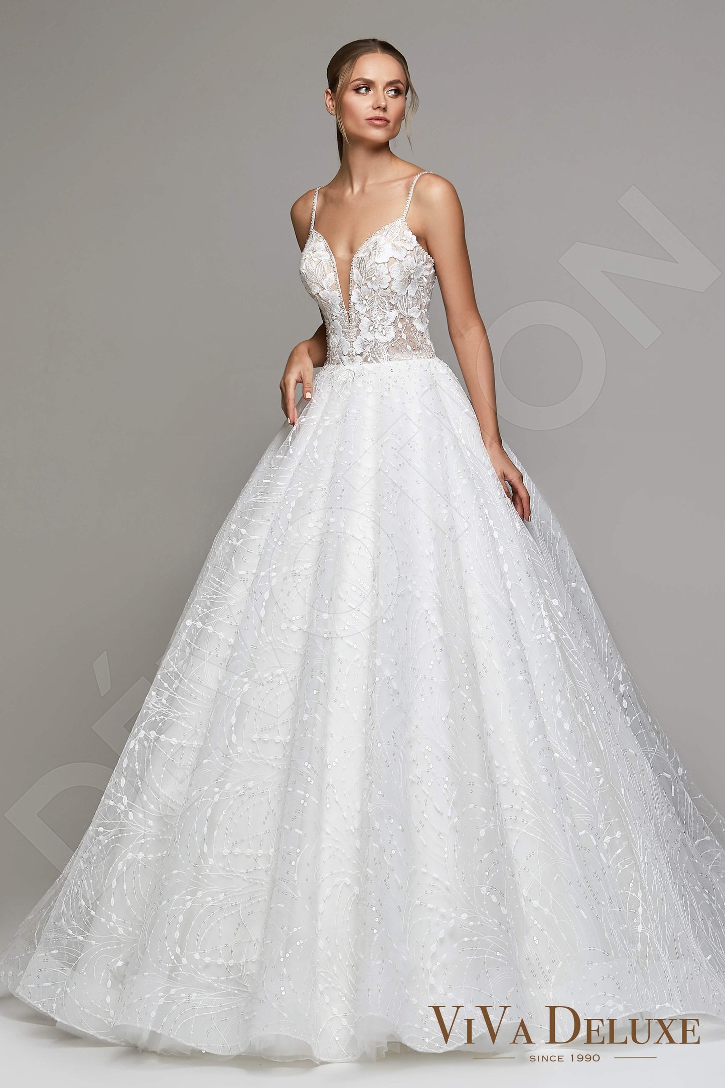Glorie Open back Princess/Ball Gown Straps Wedding Dress Front