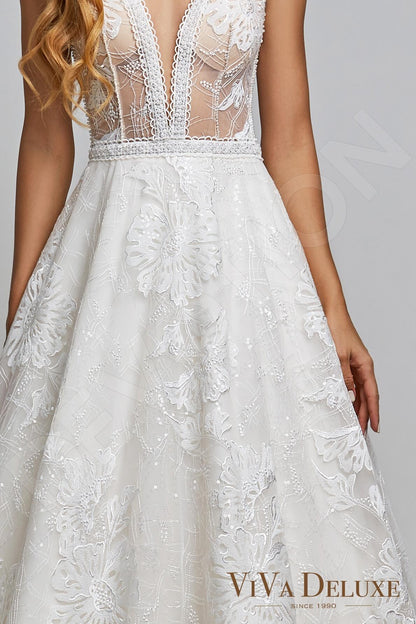 Lilo Open back A-line Sleeveless Wedding Dress 6