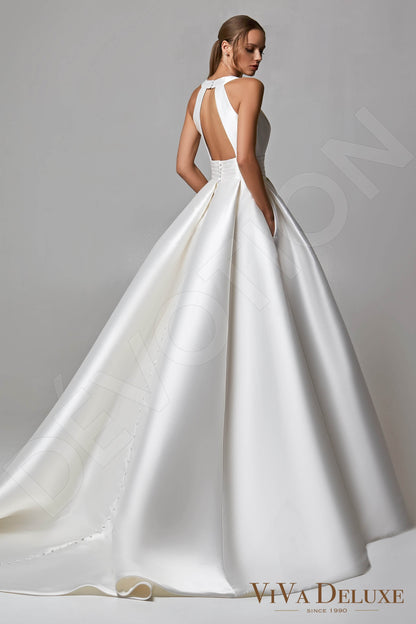 Linelle Open back Princess/Ball Gown Sleeveless Wedding Dress Back