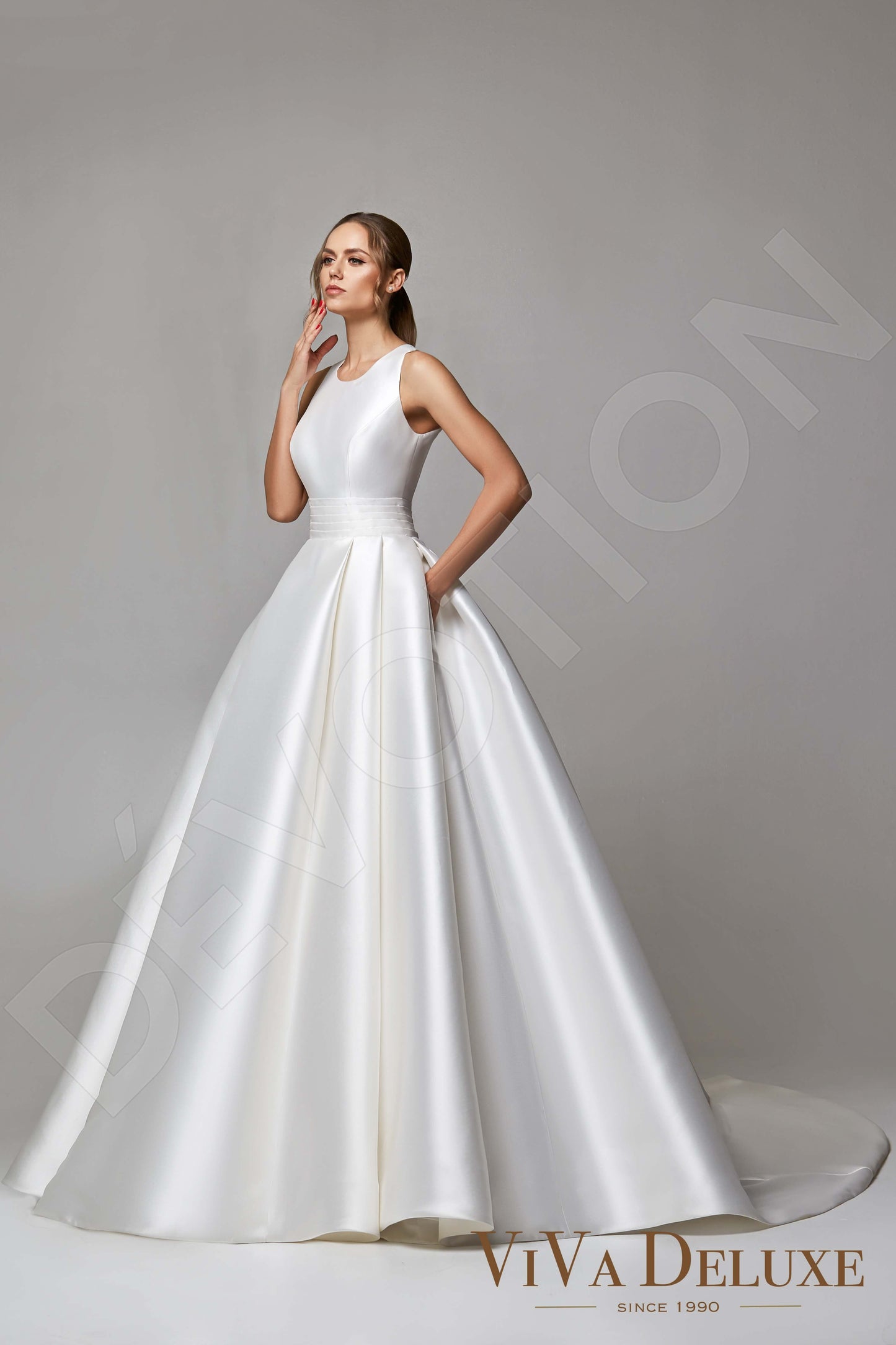 Linelle Open back Princess/Ball Gown Sleeveless Wedding Dress 7