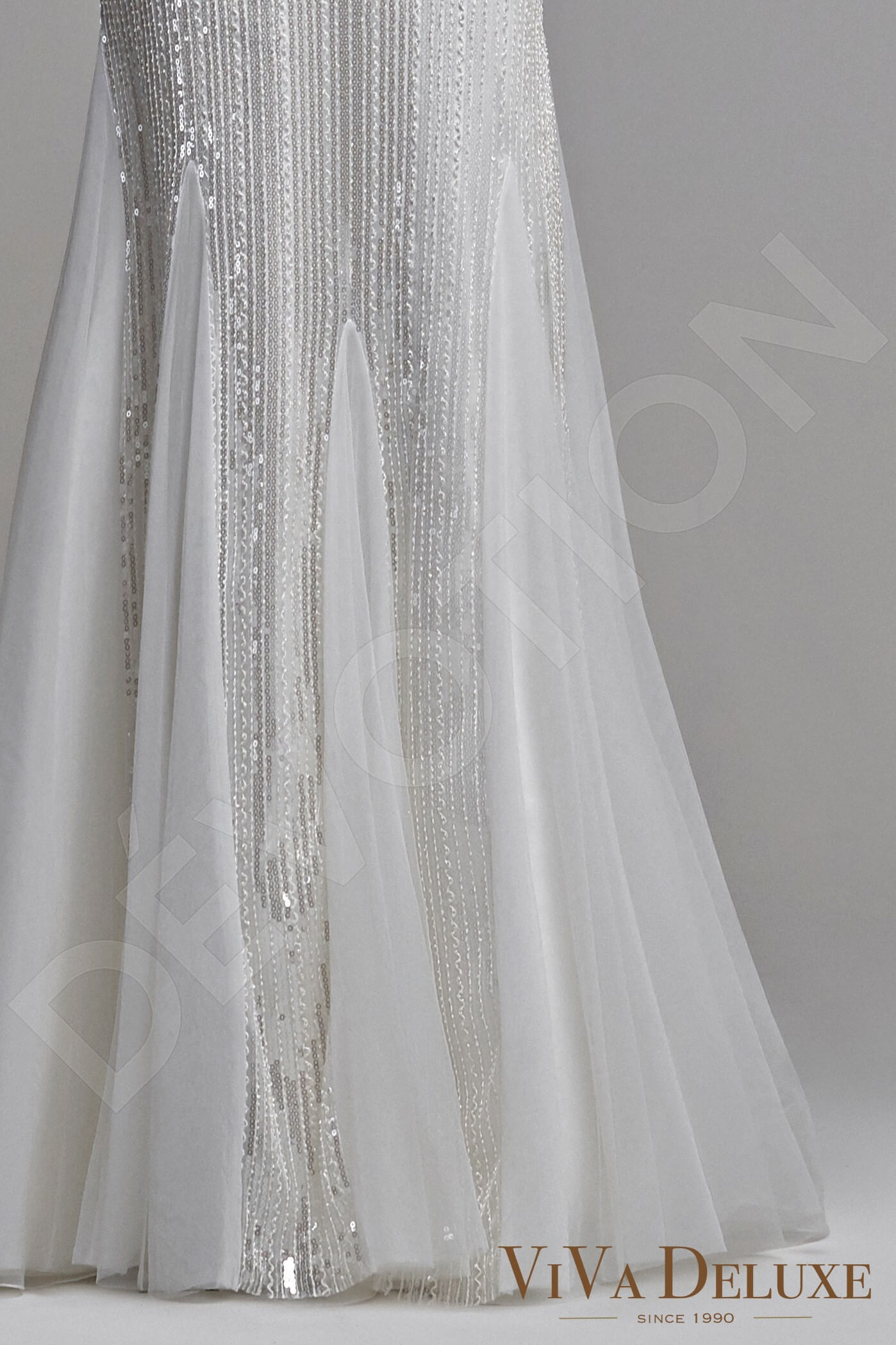 Margina Trumpet/Mermaid Illusion Ivory Wedding dress