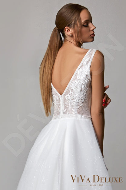 Magda Open back A-line Sleeveless Wedding Dress 3